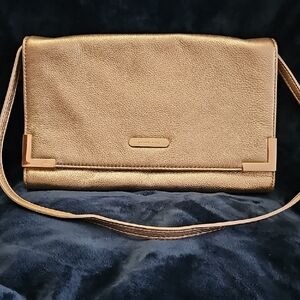 Michael Kors Gold Leather Bag EUC